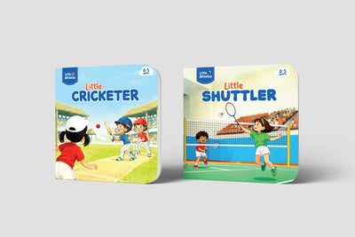 Little Athletes Bundle: Cricket + Badminton - Board Books for Kids Aged 0–5