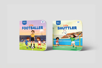 Little Athletes Bundle: Football + Badminton - Board Books for Kids Aged 0–5