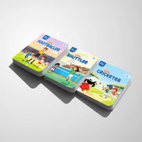 Complete Little Athletes Set — Cricket, Football + Badminton